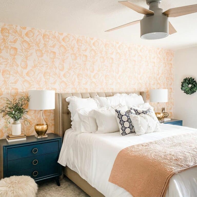 Deep Blue Nightstands with Drawers Soul & Lane