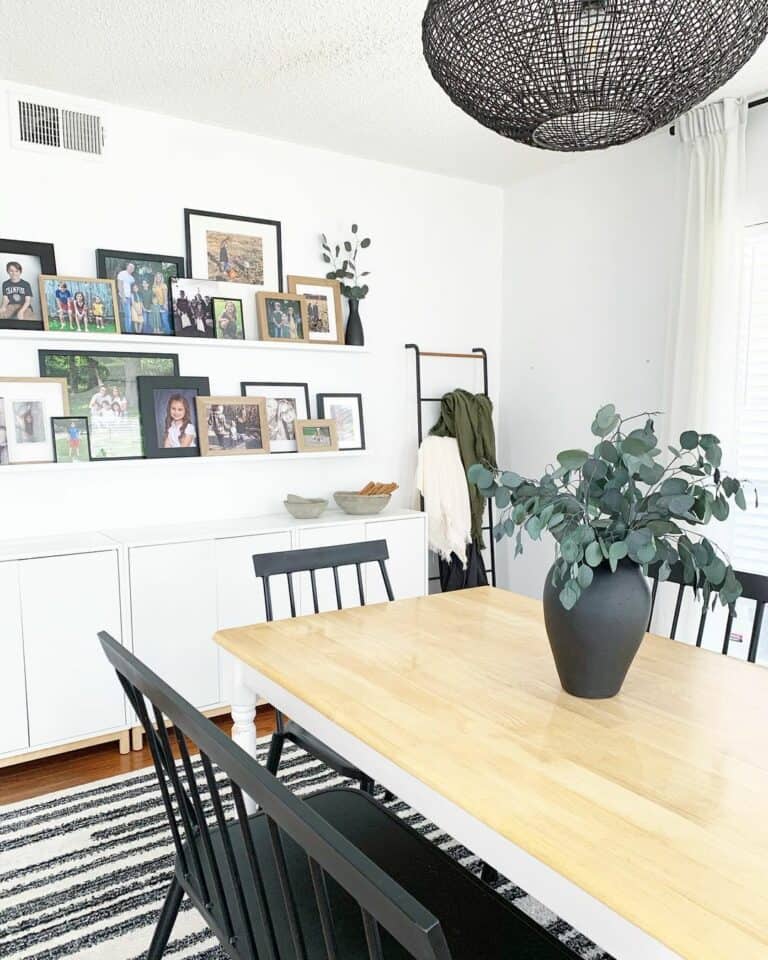 Dining Room Focal Wall Picture Ledge Ideas