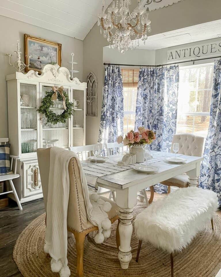 Eclectic Cottage Dining Room