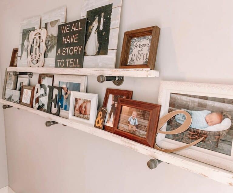 Eclectic Family Photo Gallery Wall