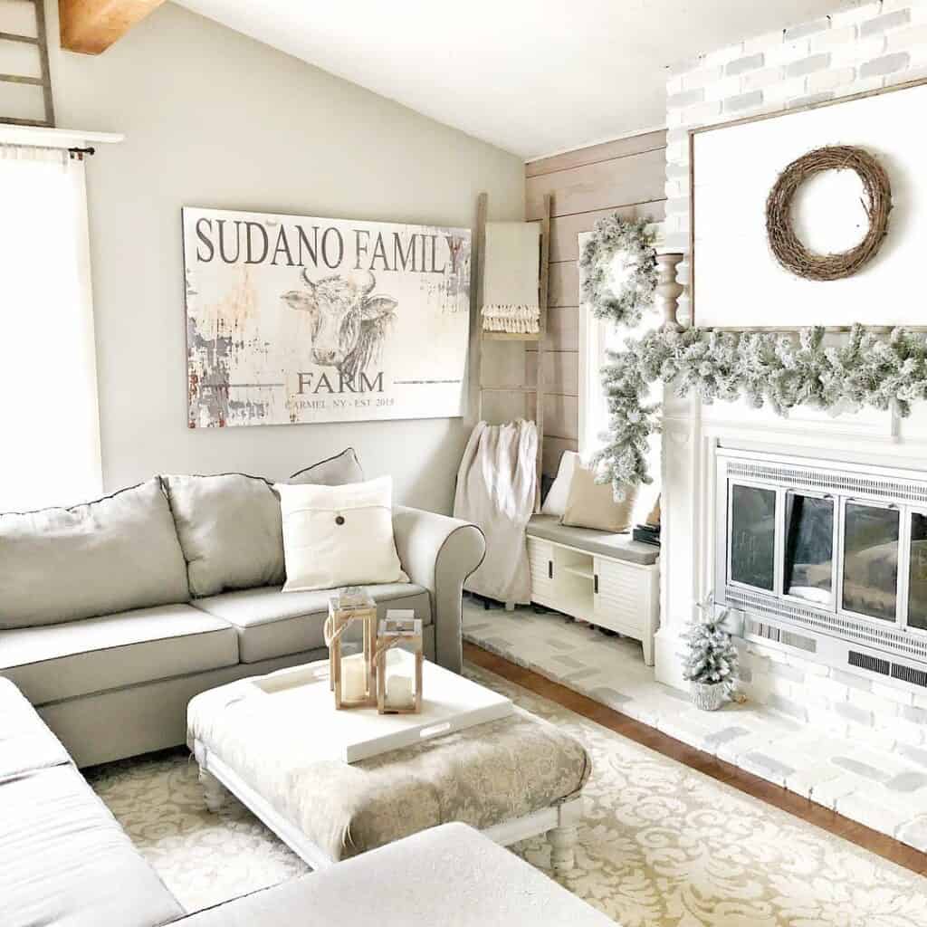 Farmhouse Corner Living Room Décor Ideas