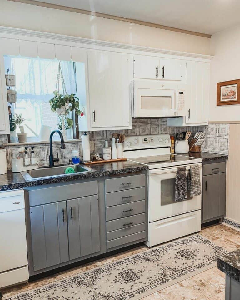 Farmhouse Rustic Grey Kitchen Cabinets - Soul & Lane