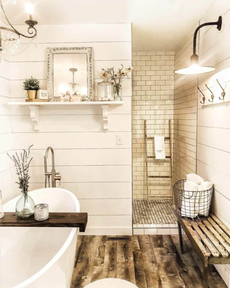 Farmhouse Walk-In Shower