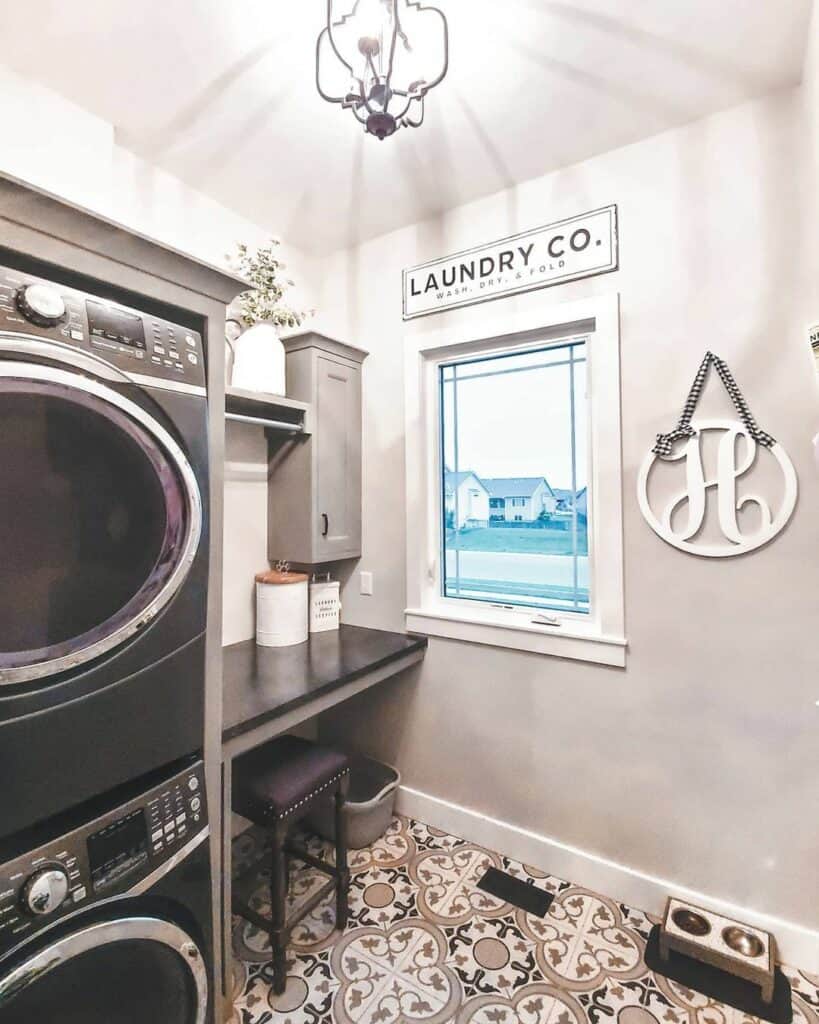 Farmhouse-styled Laundry Room