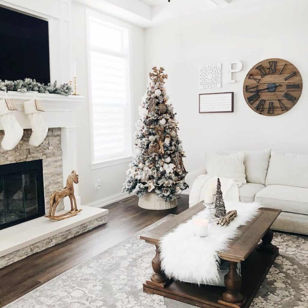 Faux Fur Runner for Coffee Table