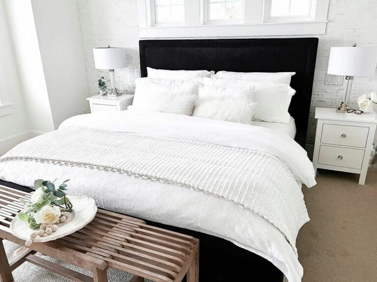 Feminine Black And White Bedroom