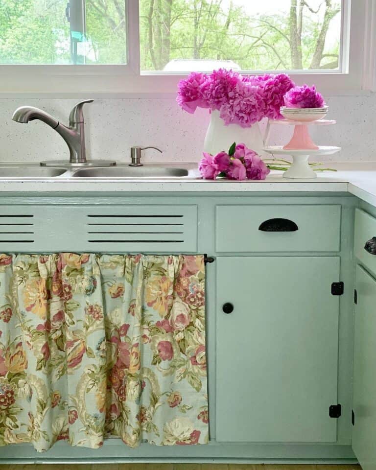 Floral Arrangement on Modest Countertop