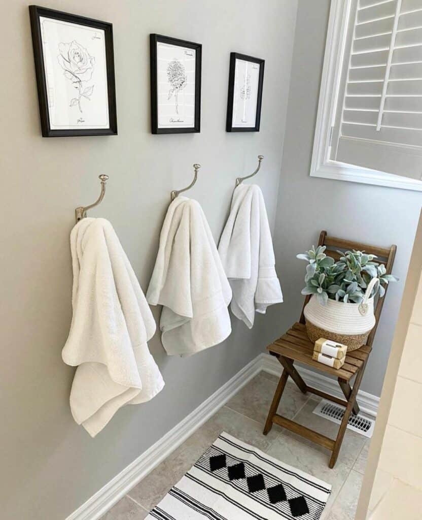 Functional Black and White Bathroom Design