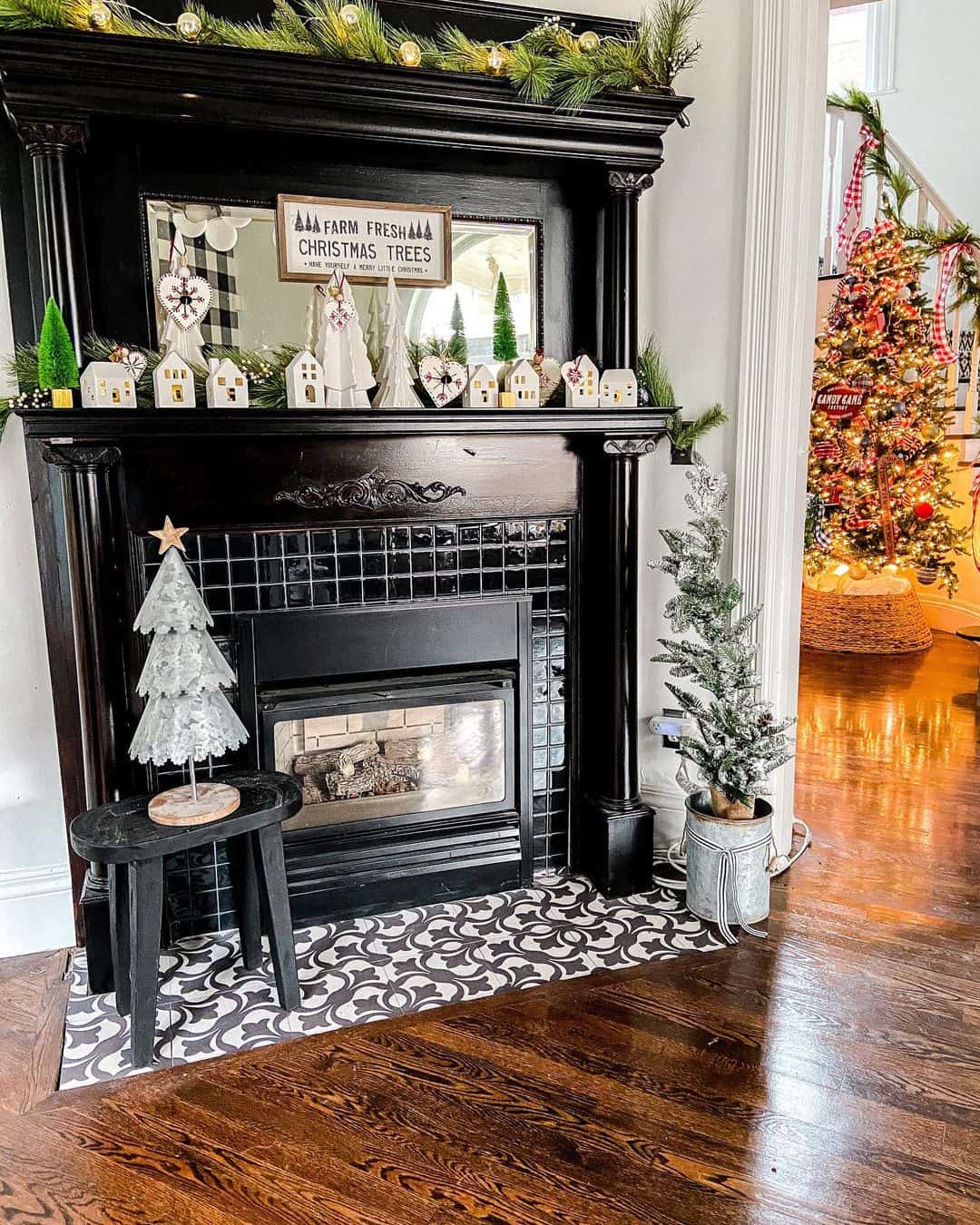 Glossy Black Fireplace Mantel Soul & Lane