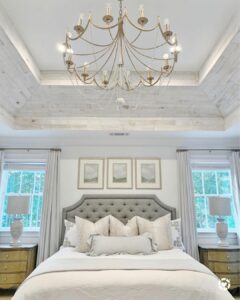 Gold Chandelier Bedroom Ceiling Design