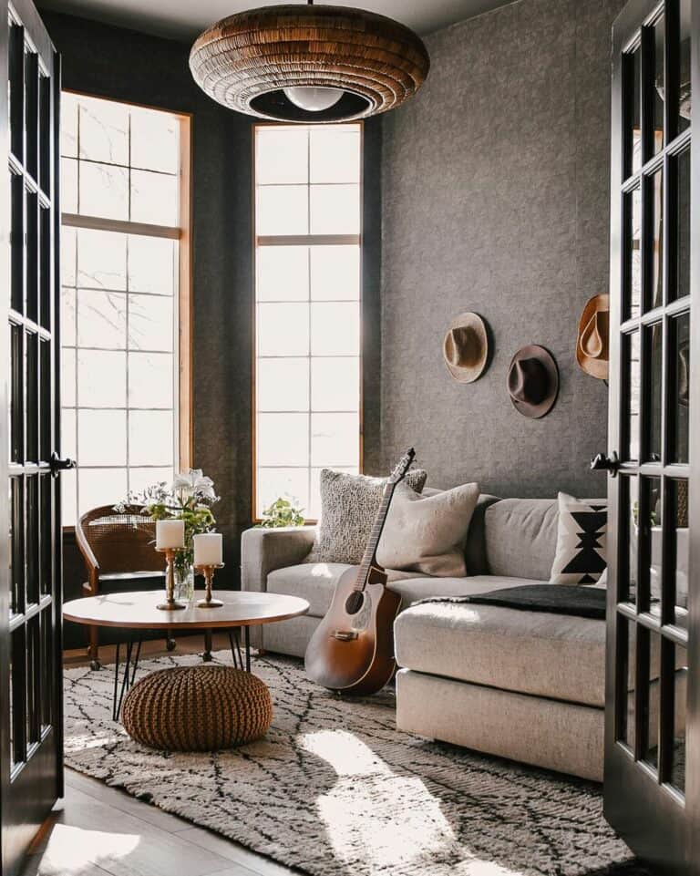 Gorgeous Gray Wallpaper for Living Room