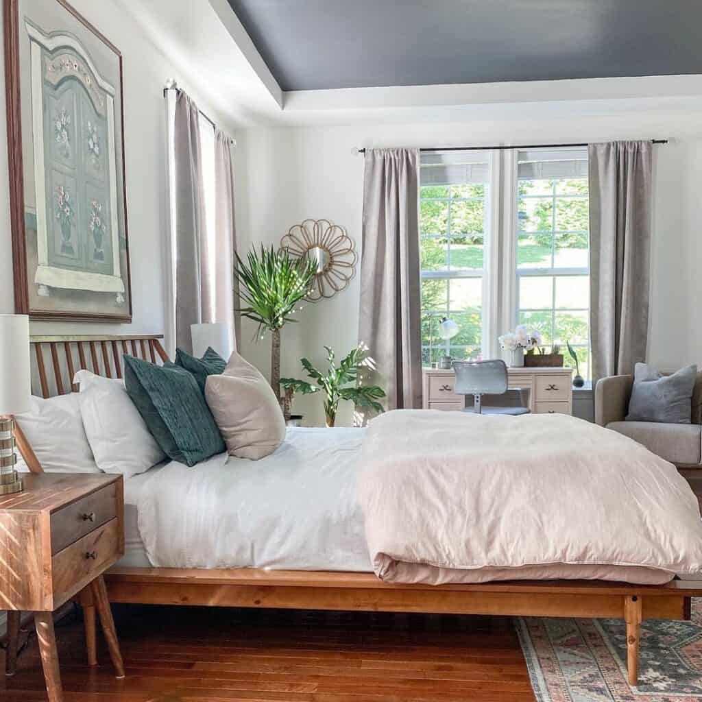 Gray Accent Ceiling Design