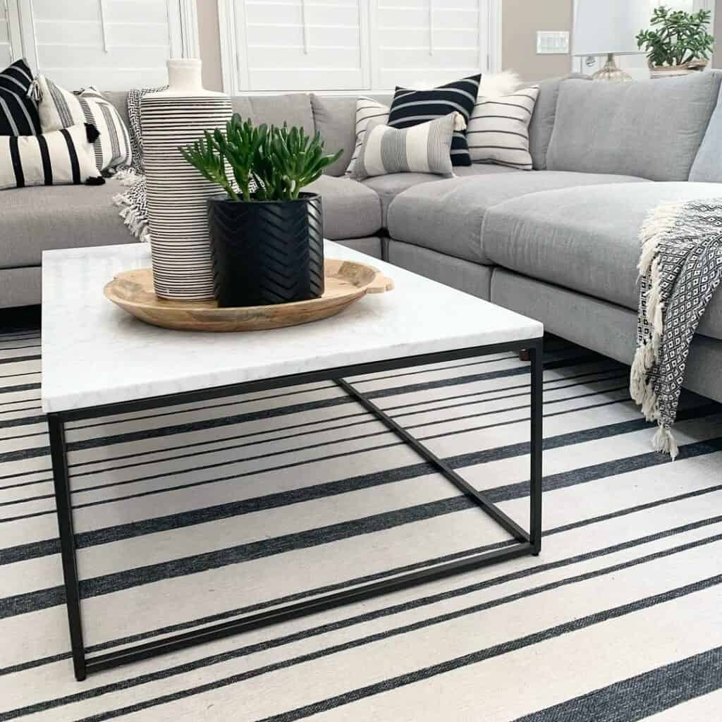 Gray and White Living Room Accessories