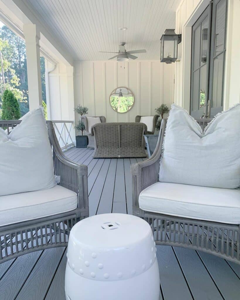 Gray and White Modern Porch Ideas