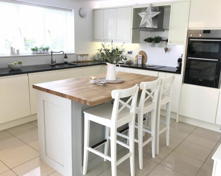 Gray and Wood Breakfast Bar