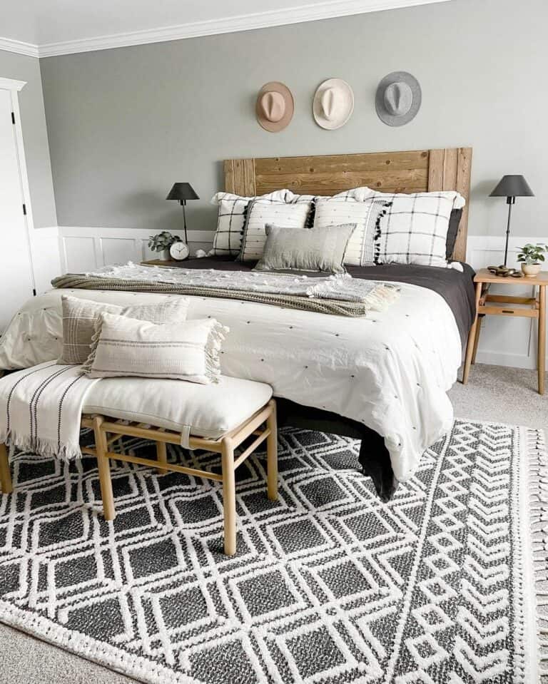 Grey Bedroom Carpet Ideas for Modern Farmhouse
