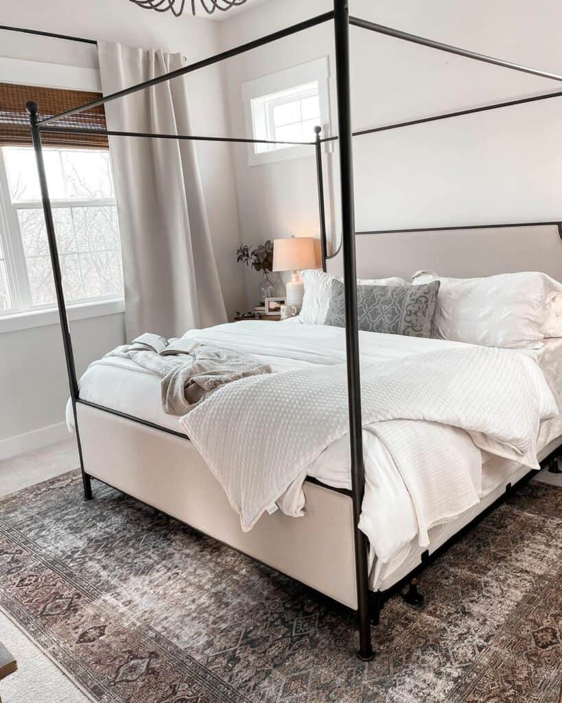 Grey Carpet Idea for Modern Bedroom