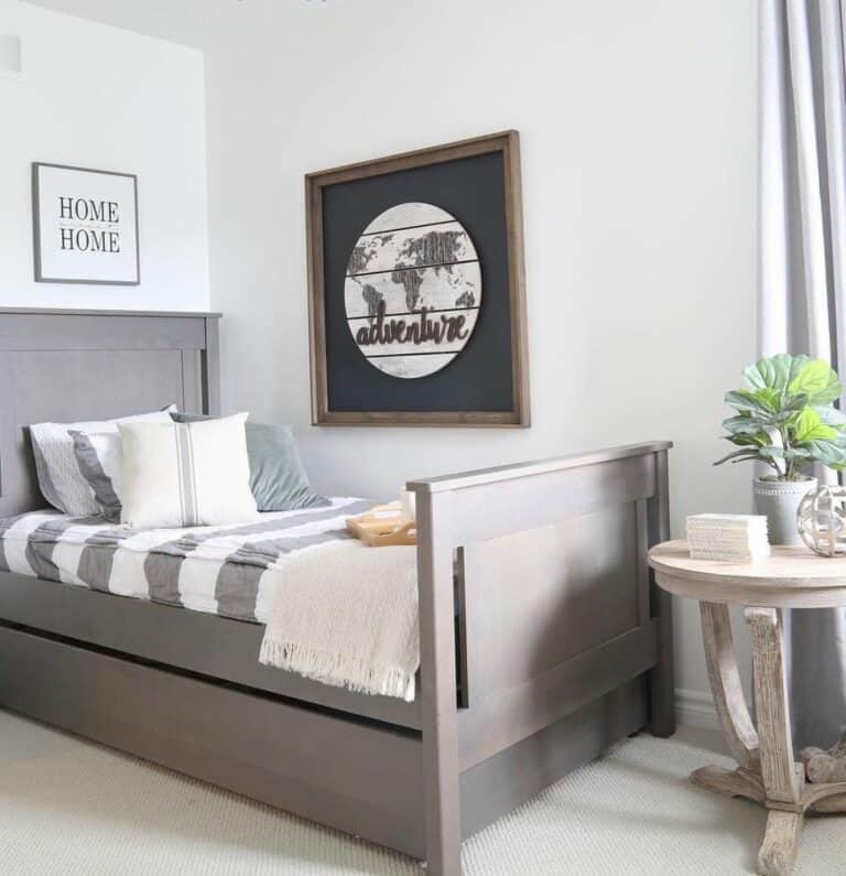 Grey and White Modern Bedroom