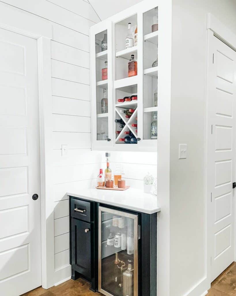 Ideas for a Small Beverage Station With a Wine Rack