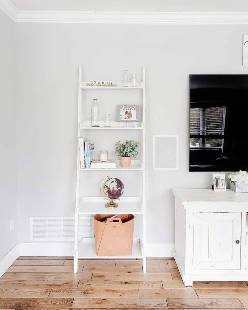 Ideas for a White Minimalist Bookshelf