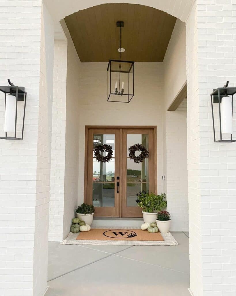 Lantern Lighting Porch Ideas With Double Doors Soul & Lane