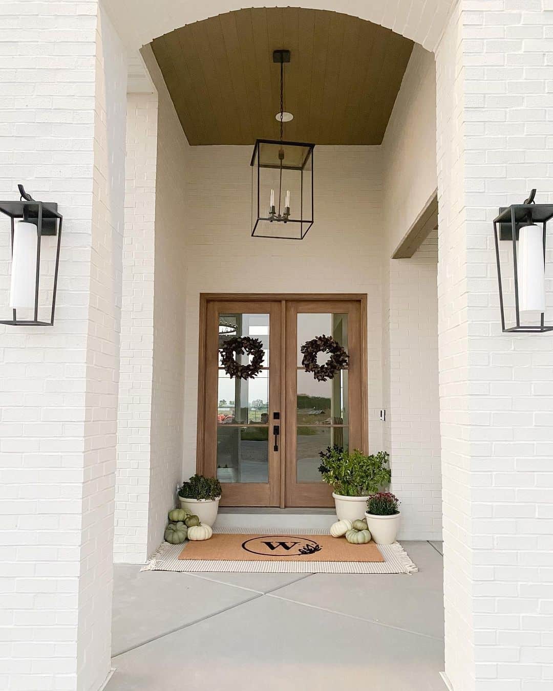 Lantern Lighting Porch Ideas With Double Doors Soul & Lane