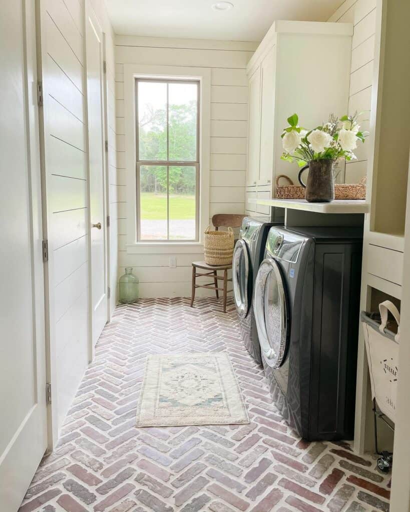 Laundry Room Bliss with Shiplap Walls