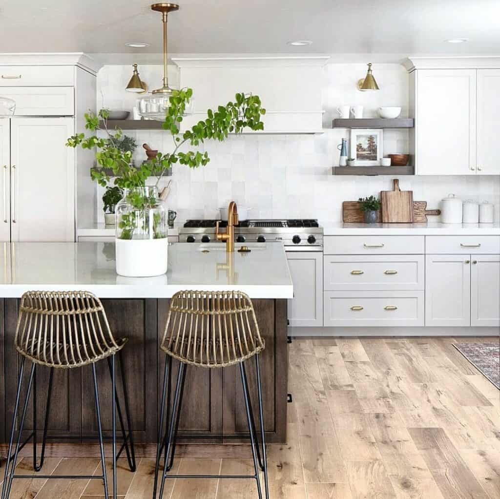 Light Gray Range Hood With White Trim