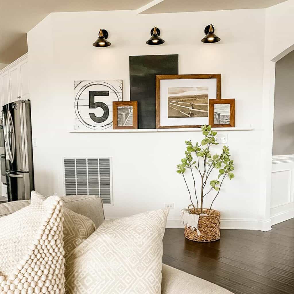 Living Room Corner With Photographs