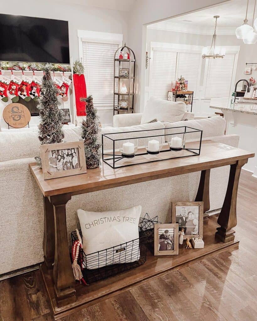 Living Room Holiday Console Table