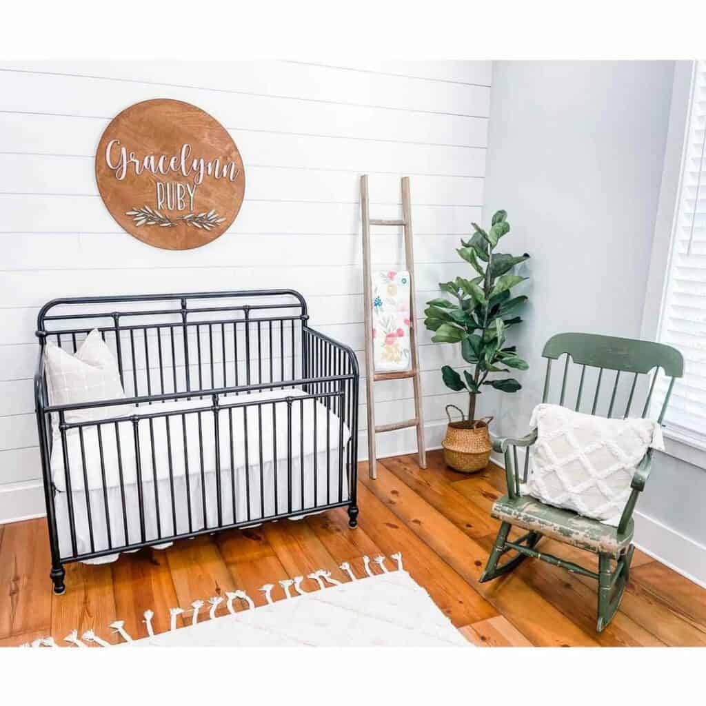 Minimalist Shiplap Nursery Wall Soul & Lane