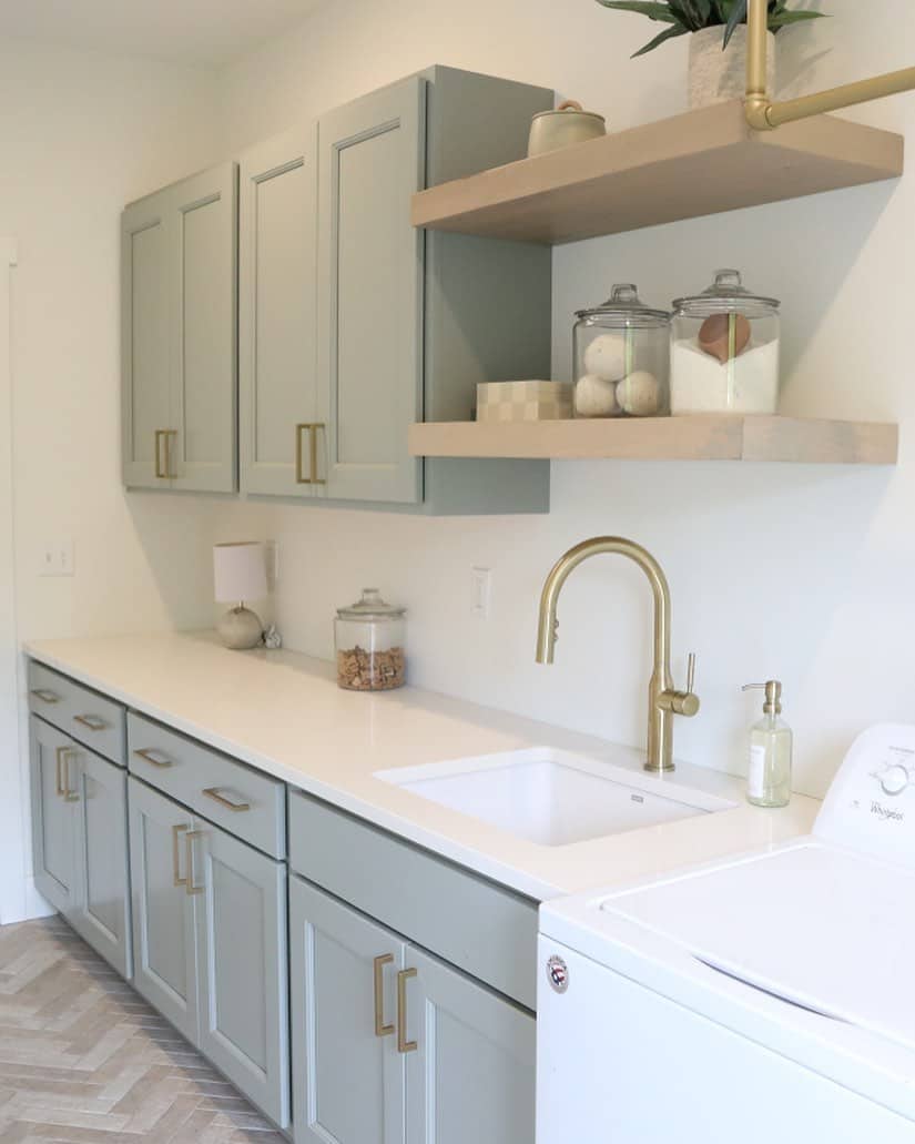 Mint Green Laundry Room