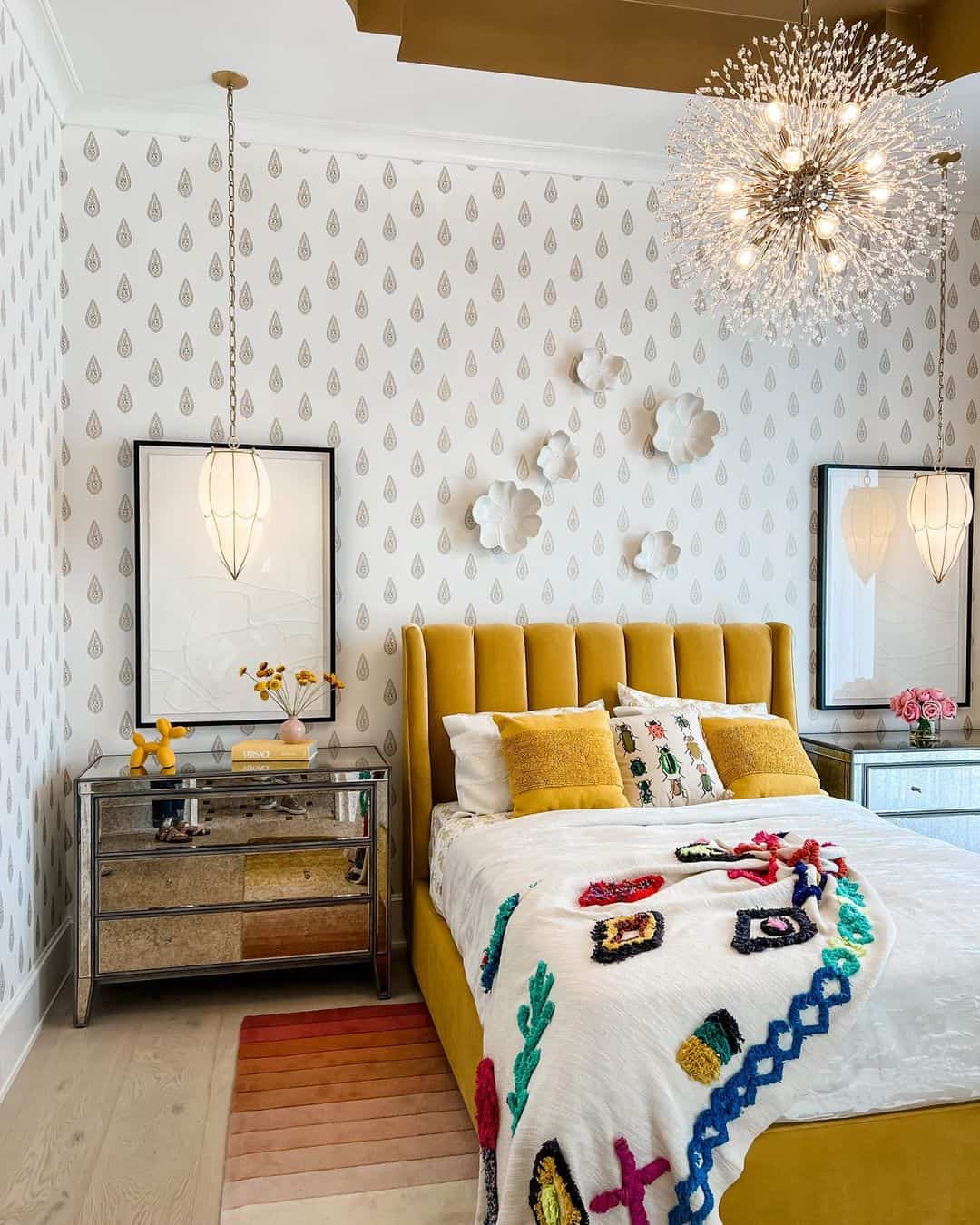 Mirrored Nightstands and Pendant Lighting Soul Lane