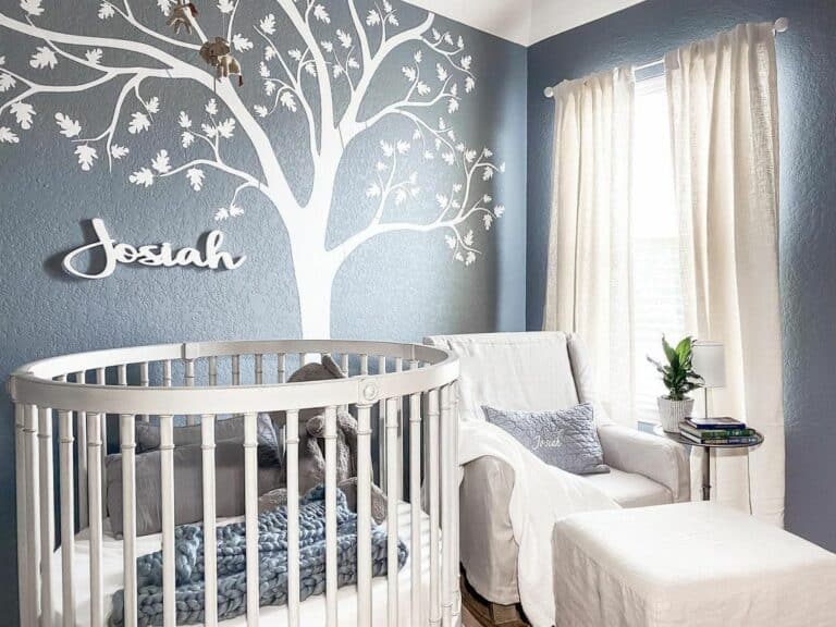 Modern Blue and White Nursery