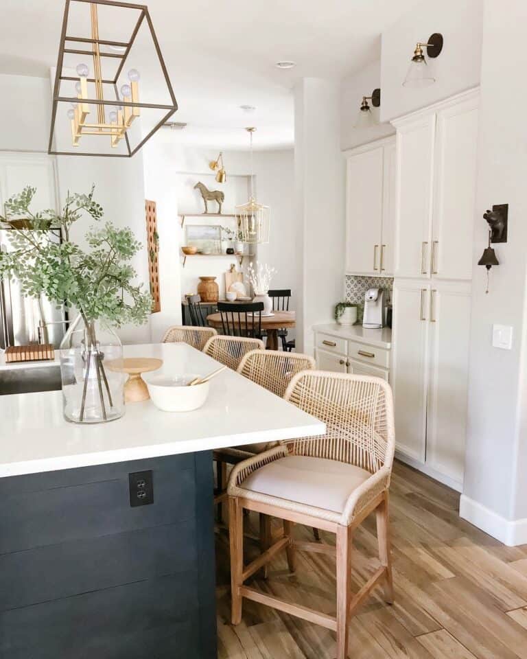 Modern Boho Kitchen Island with Seating - Soul & Lane