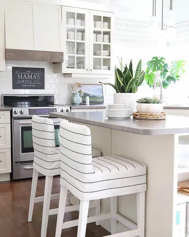 Modern Breakfast Bar Ideas With Plants
