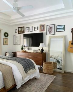 Modern Farmhouse Bedroom TV Ideas