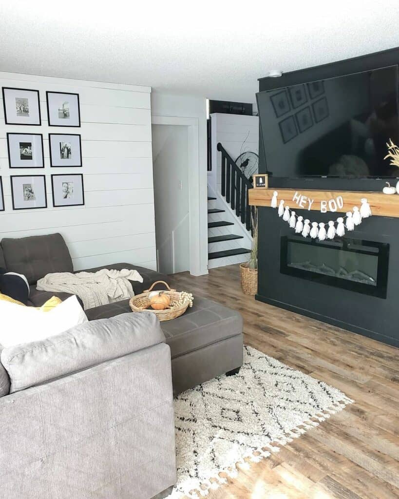 Modern Fireplace TV Wall Cozy Family Room