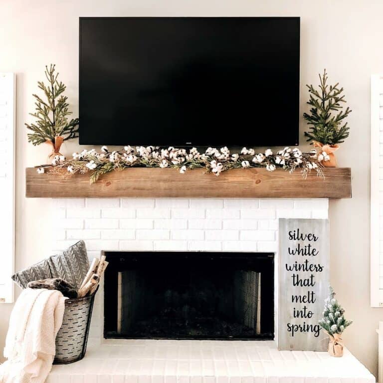 Modern Fireplace TV Wall Idea