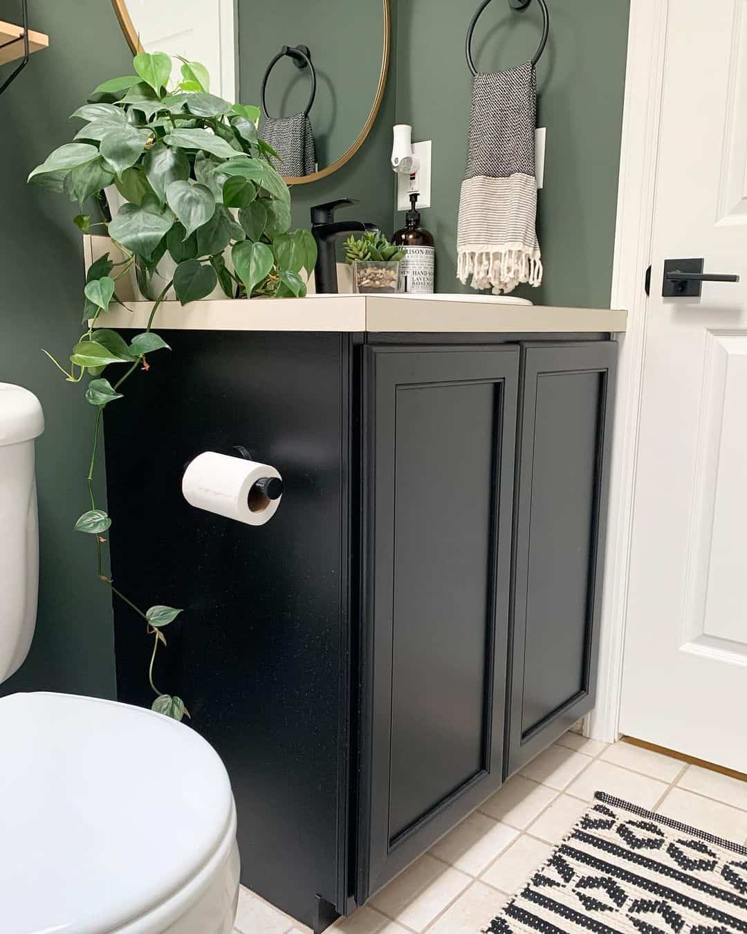 Modern Green and Black Bathroom - Soul \u0026 Lane, image size:1080x1350