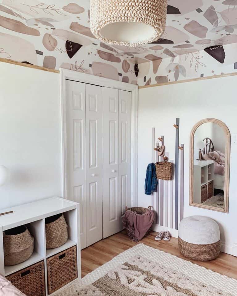 Modern Wallpaper Bedroom Ceiling Design
