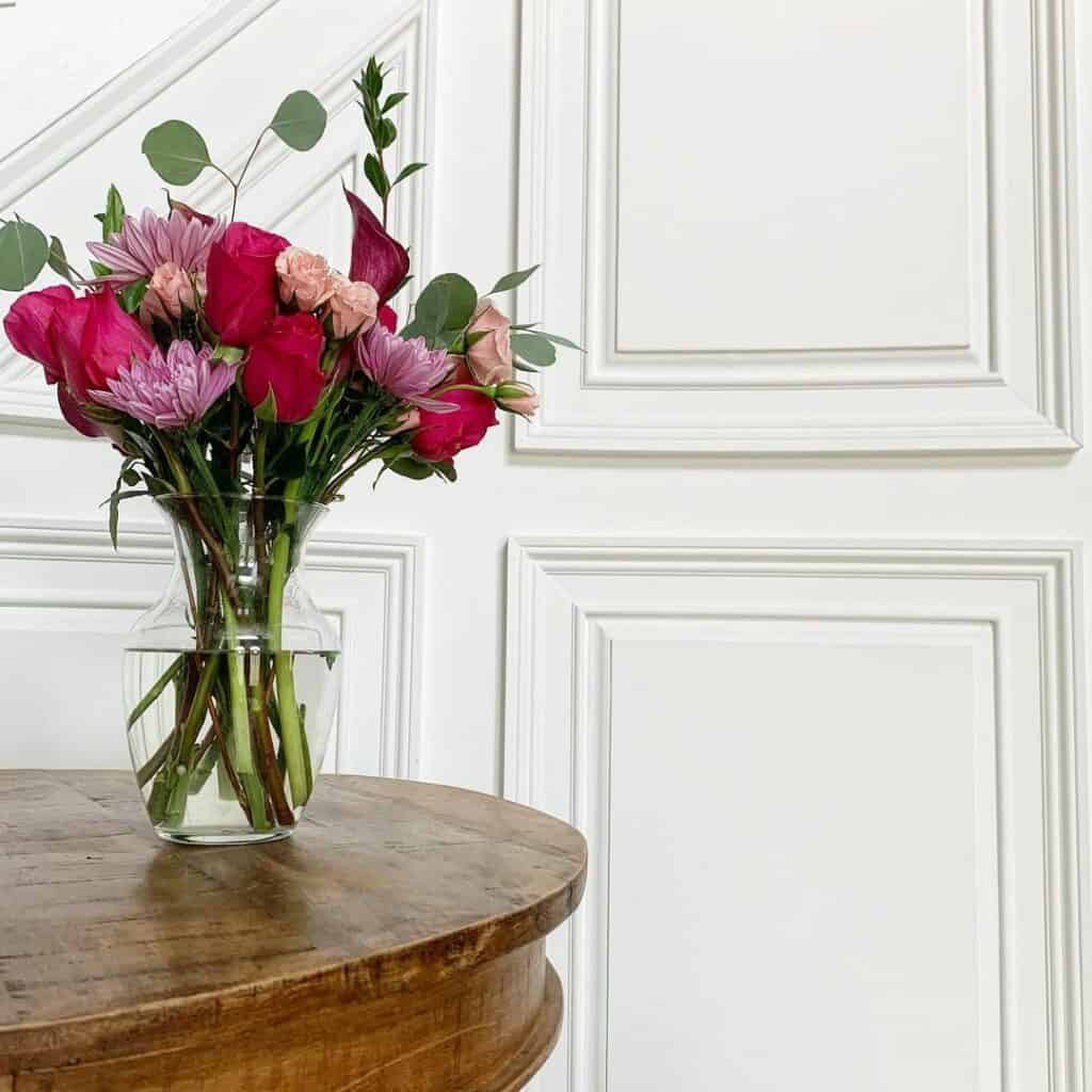 Modern White Decorative Wainscoting Under Stairs