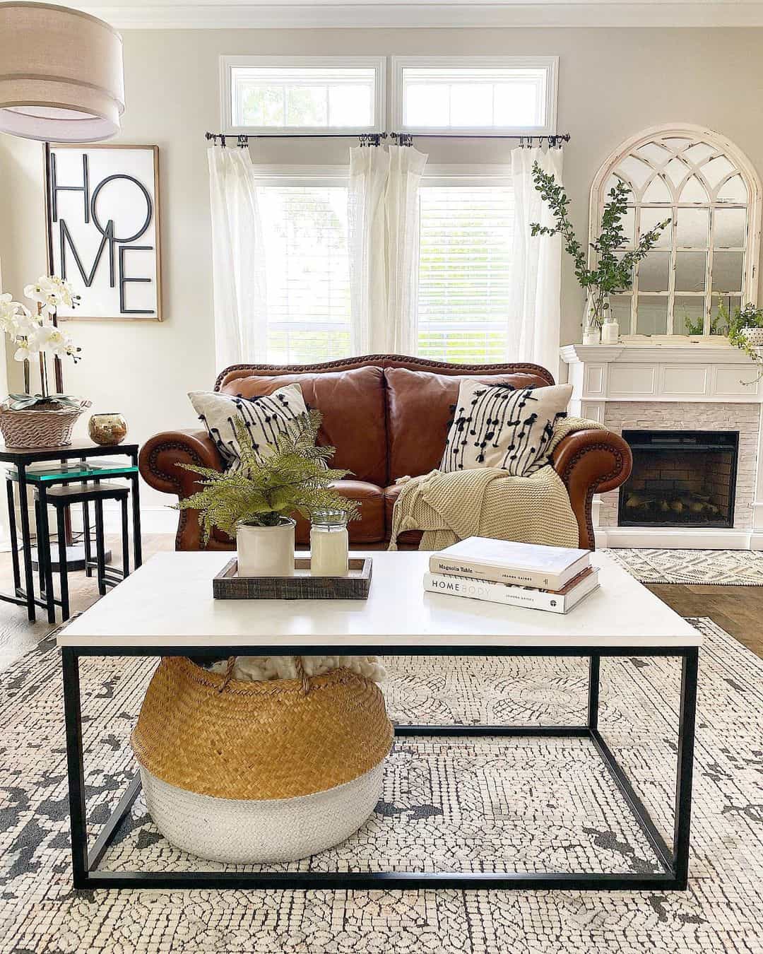 Modern White Marble Coffee Table Soul & Lane