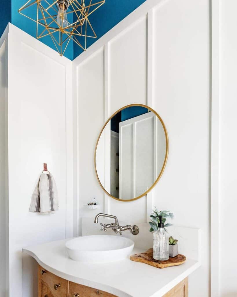 Modern and Unique Powder Room
