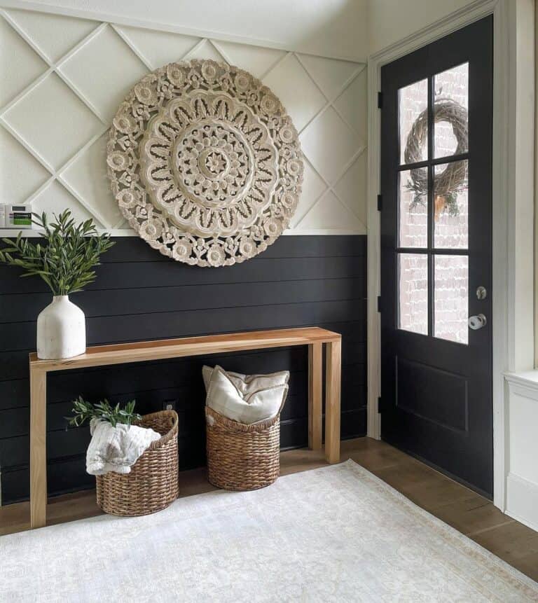 Modern-styled Entryway Wall Idea