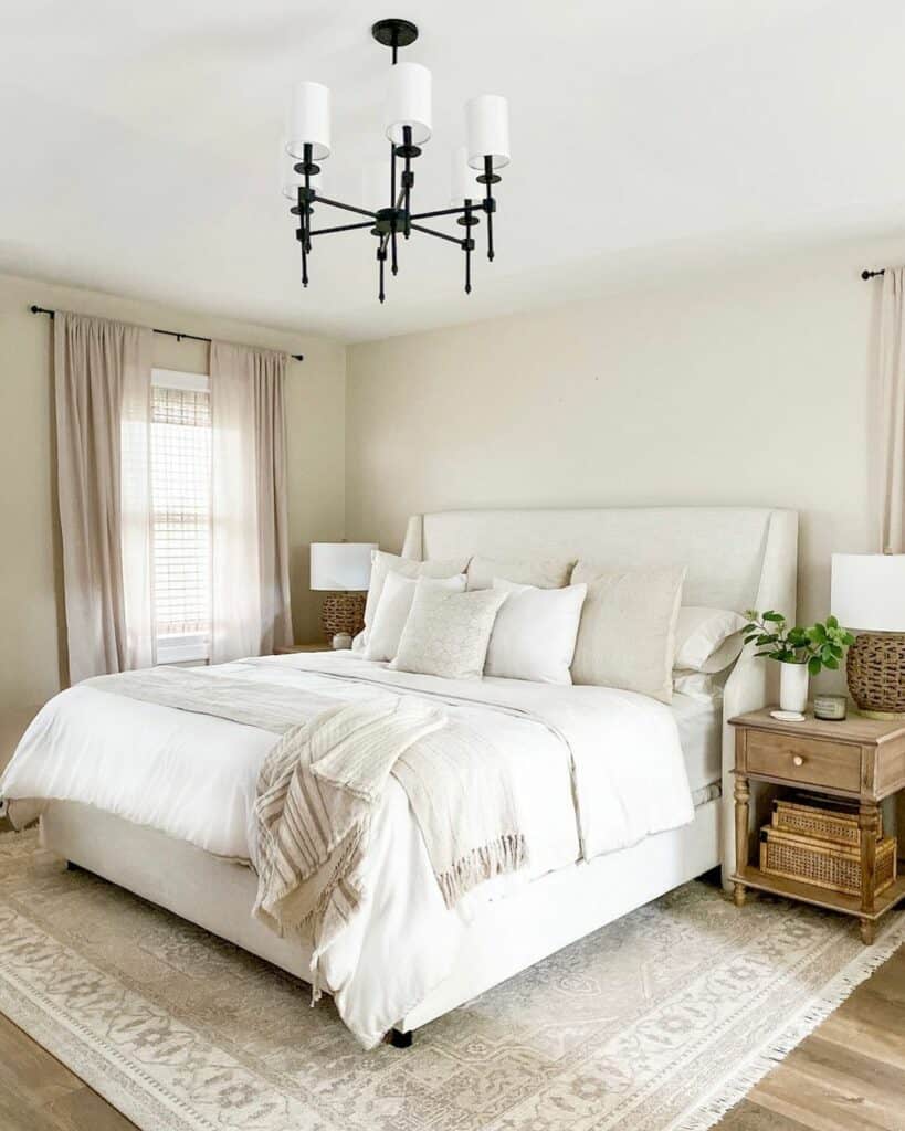 Neutral Bedroom Curtain Ideas