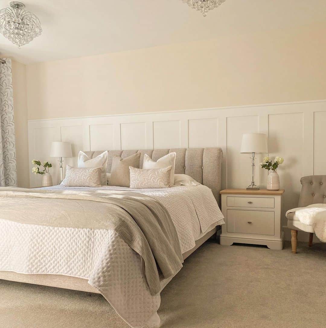 Neutral Bedroom Ideas With Tufted Headboard Soul & Lane