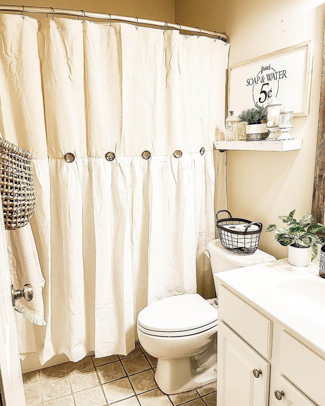 Neutral Boho Guest Bathroom Soul & Lane