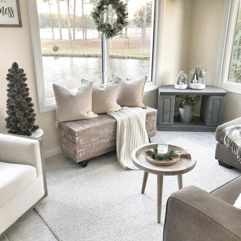 Neutral Holiday Living Room