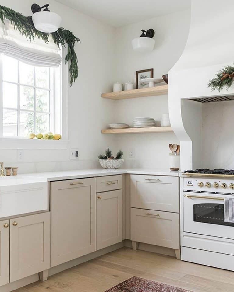 Neutral Kitchen with Custom Range Hood Soul & Lane